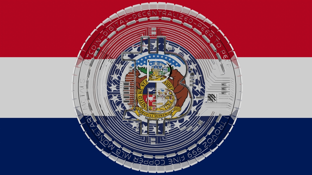 Missouri flag and Bitcoin