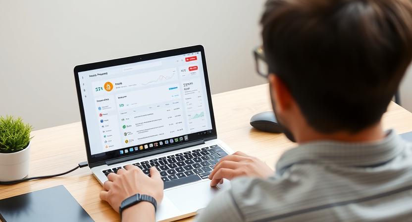 Person viewing crypto insights dashboard